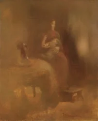 子供を持つ女性、1890年代後半